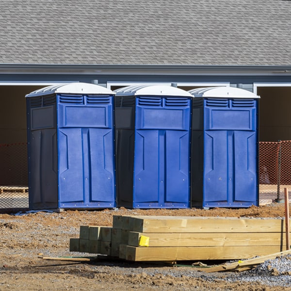 is there a specific order in which to place multiple porta potties in West Winfield New York